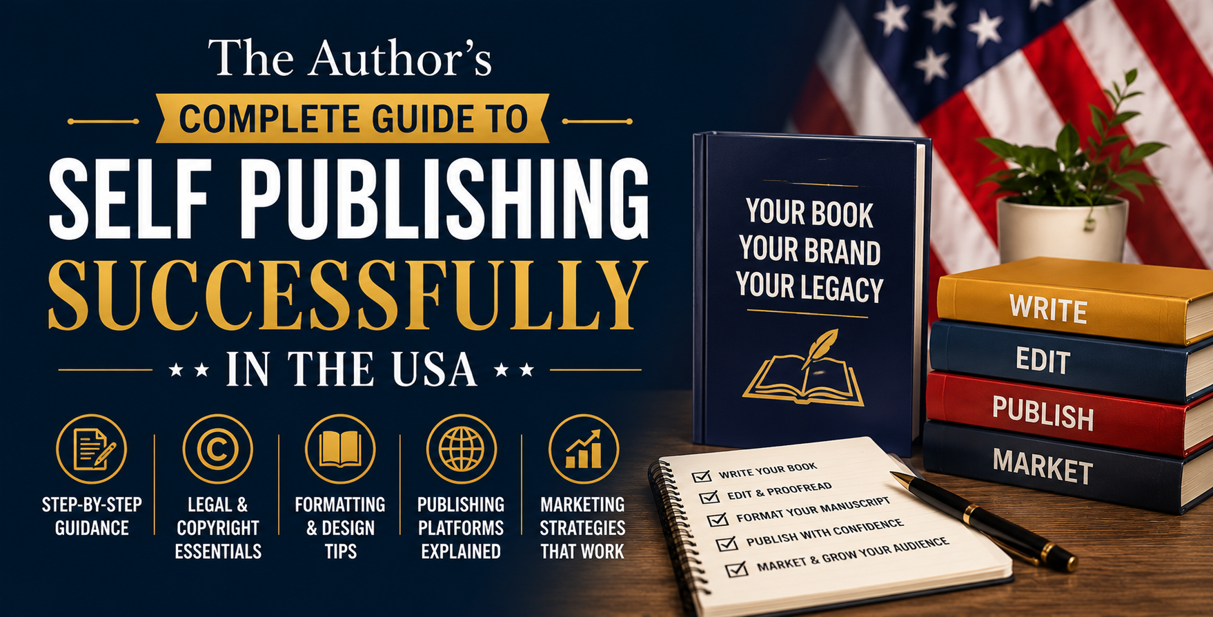 The Author’s Complete Guide to Self Publishing Successfully in the USA