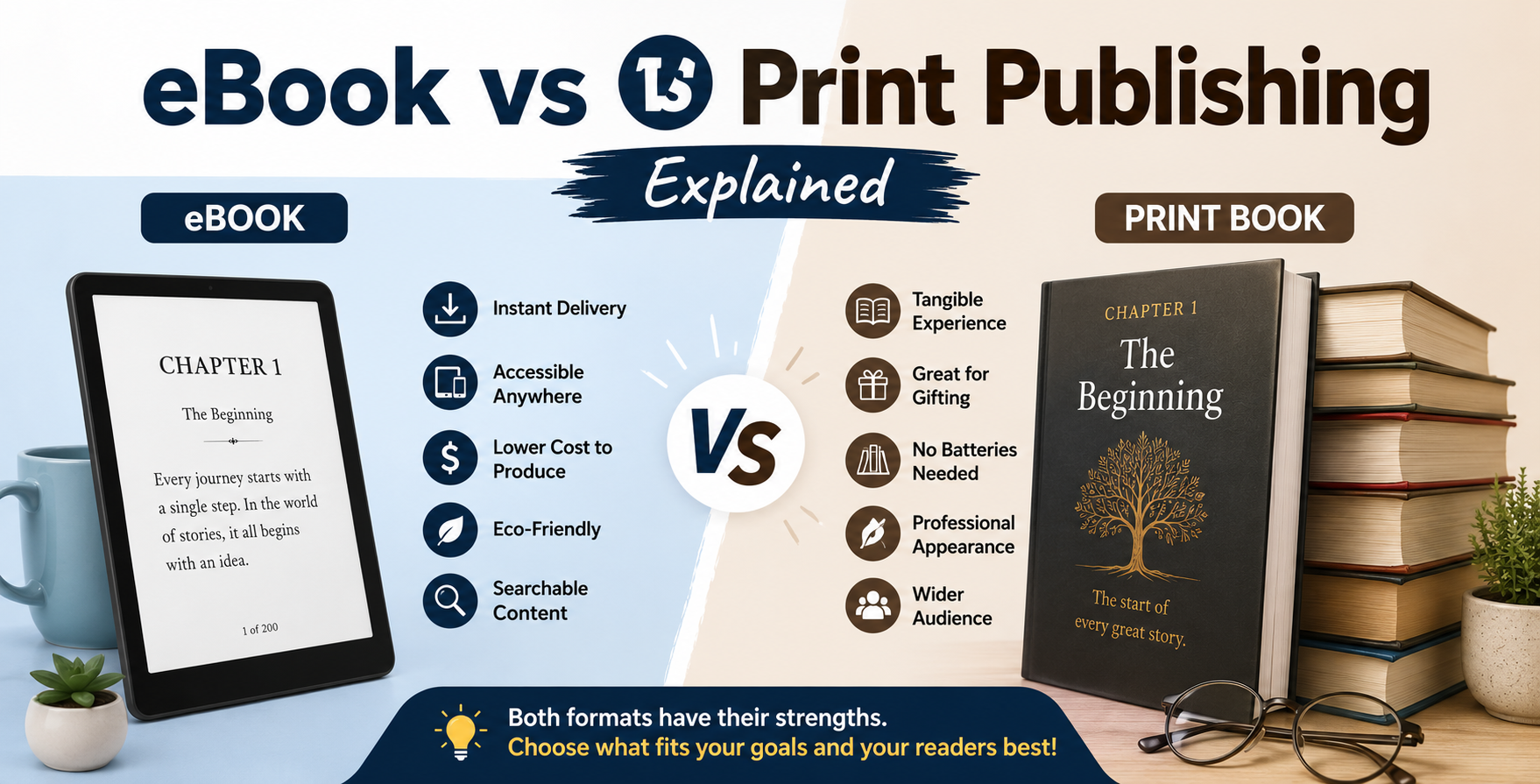eBook vs Print Publishing Explained